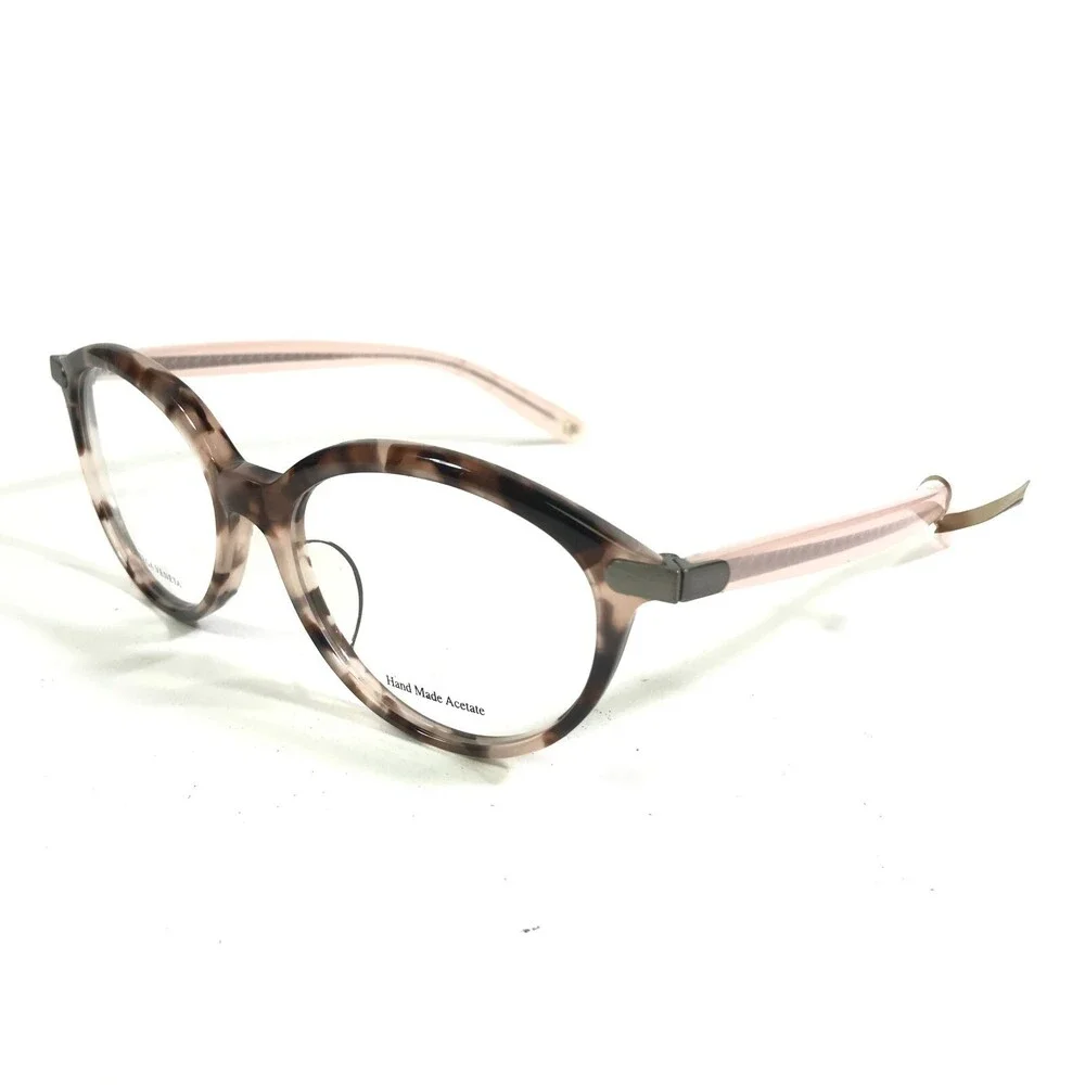 Bottega Veneta Eyeglasses Frames BV6014J HM5 Pink Tortoise Round 52-16-145